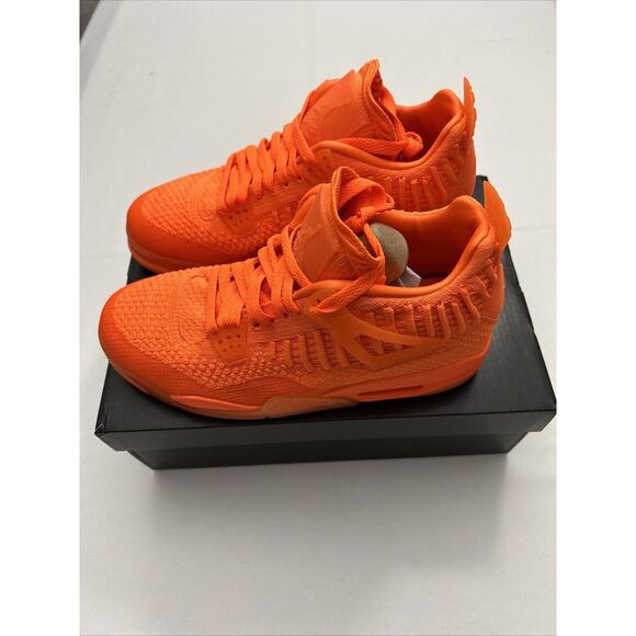 Nike Men 6.5 Air Jordan‎ 2019 4 Flyknit Total Orange 2931
